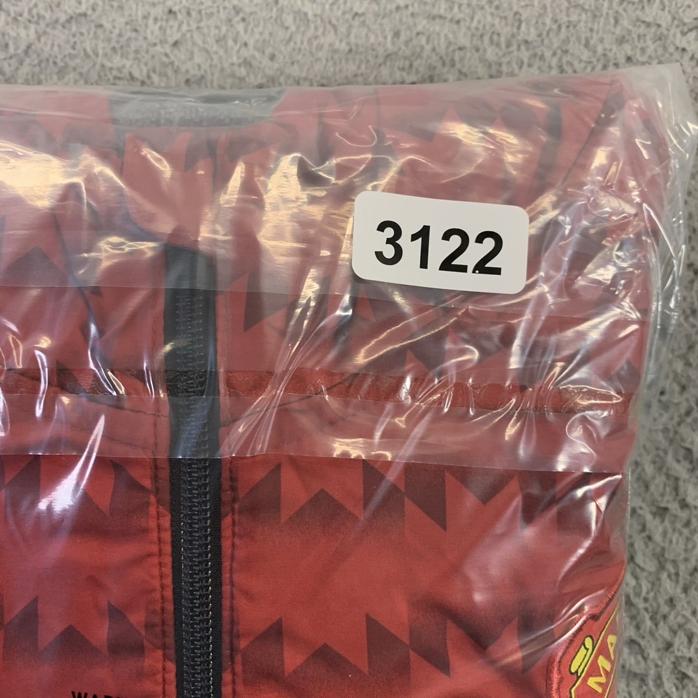 Adidas Manchester United Jacket Mens Medium Full Zip Hooded Pocket Soccer Futbol - Picture 12 of 12